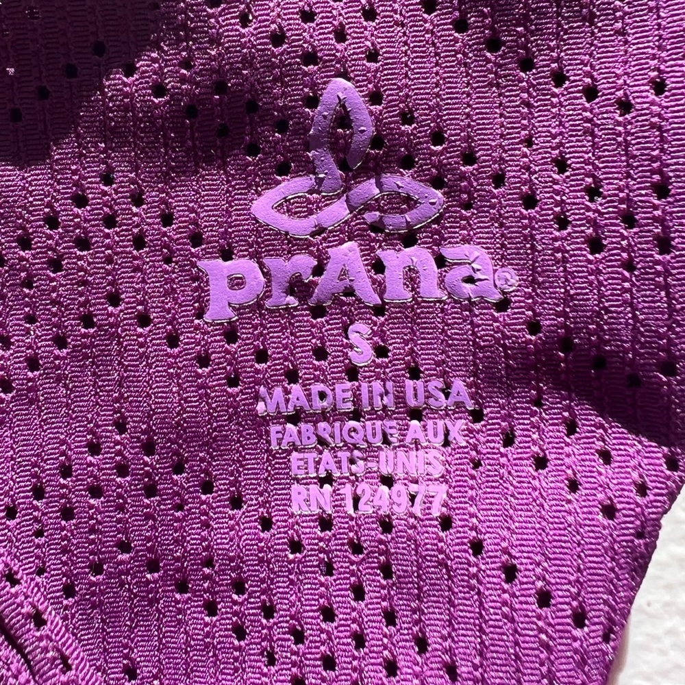 Prana Kira Twist Back Purple Women's Tank Top Size Small - Picture 3 of 4